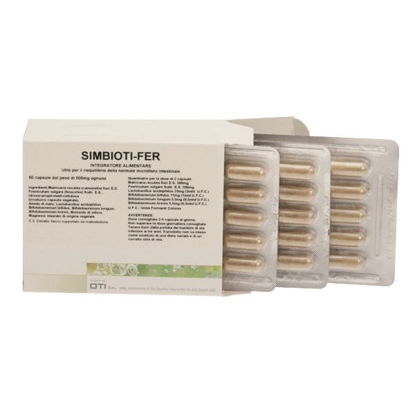 Oti SimbiOti-Fer Integratore Intolleranze 60 Capsule