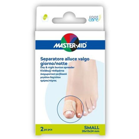 Master-Aid Foot Care Divaricatore Alluce Giorno/Notte Taglia S 2 Pezzi