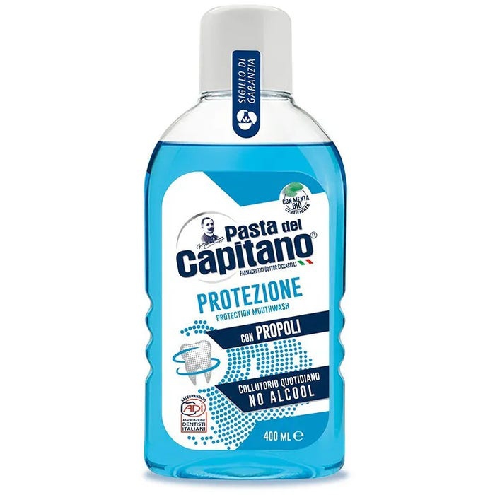 Pasta del Capitano Collutorio Protezione con Propoli Senza Alcol 400 ml