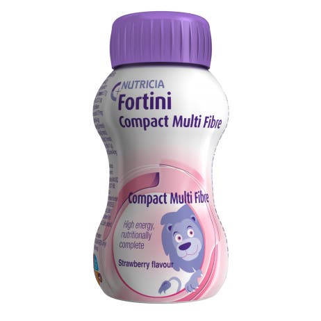 Nutricia Fortini Compact Multi Fibre Gusto Fragola 4x125g