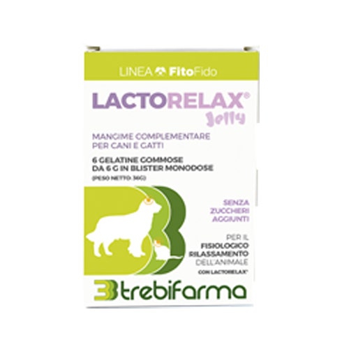 Lactorelax Jelly Mangime Complementare Per Cani E Gatti 6 Gelatine Gommose