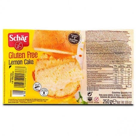 Schar Lemon Cake Torta Senza Glutine Al Limone 250 g