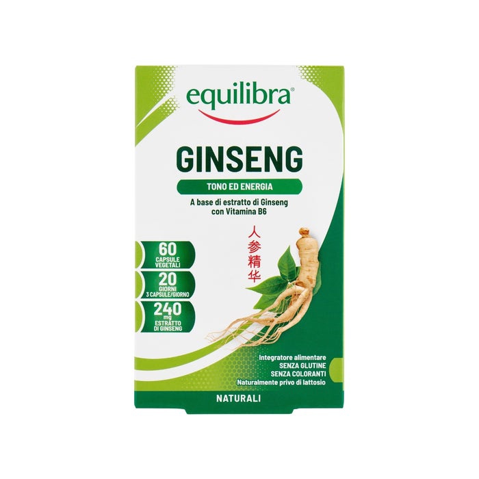 Equilibra Ginseng Integratore Energia Fisica e Mentale 60 Capsule Vegetali