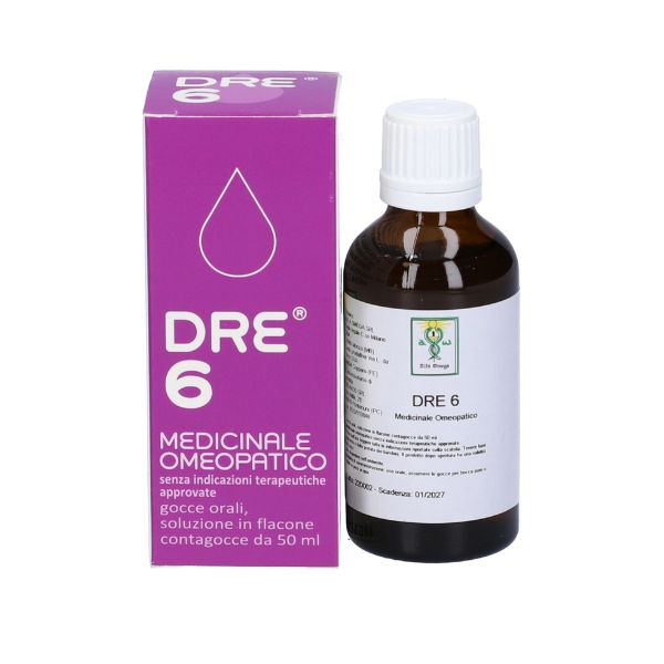 Gocce omeopatiche Dre 6  supportano il benessere generale e migliorano l equilibrio energetico  flacone da 50ml.