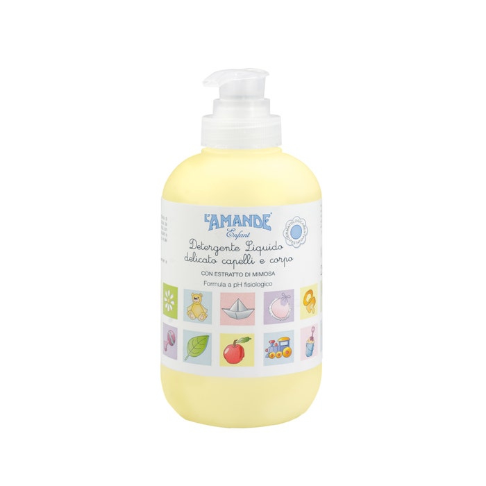 L'Amande Enfant Detergente Liquido Delicato Bambini Corpo Capelli 250 ml