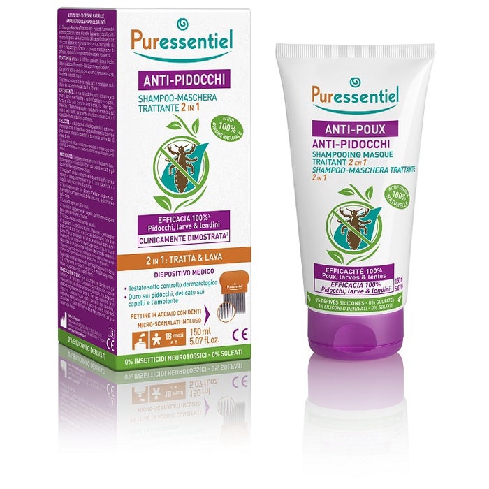 Puressentiel Shampoo Maschera Trattante Pidocchi 150ml