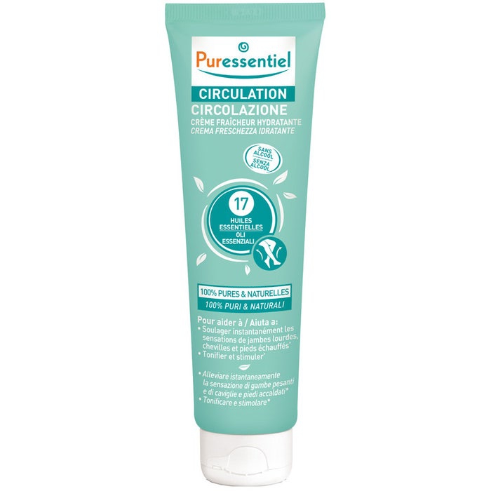 Puressentiel Circolazione Crema Freschezza Idratante Per Gambe Gonfie e Pesanti