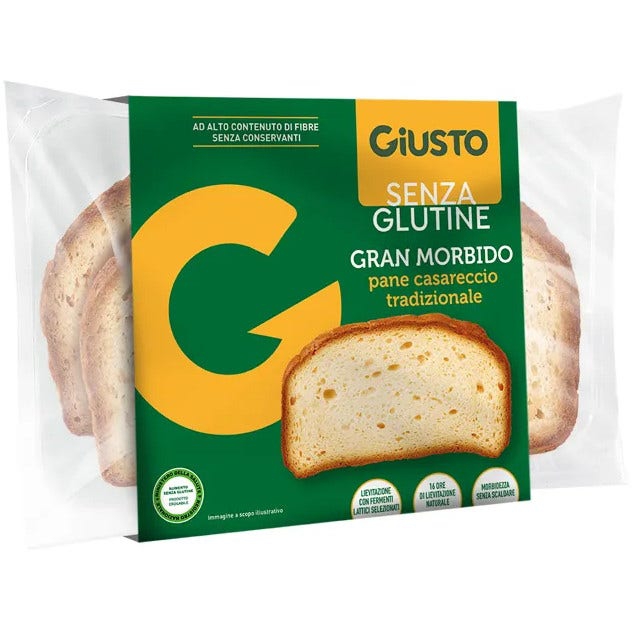 Giusto Senza Glutine Gran Morbido Pane Casareccio 200g