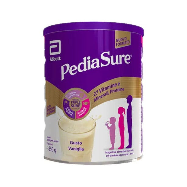 Pediasure Crescita E Sviluppo Integratore Alimentare per Bambini Vaniglia 850g