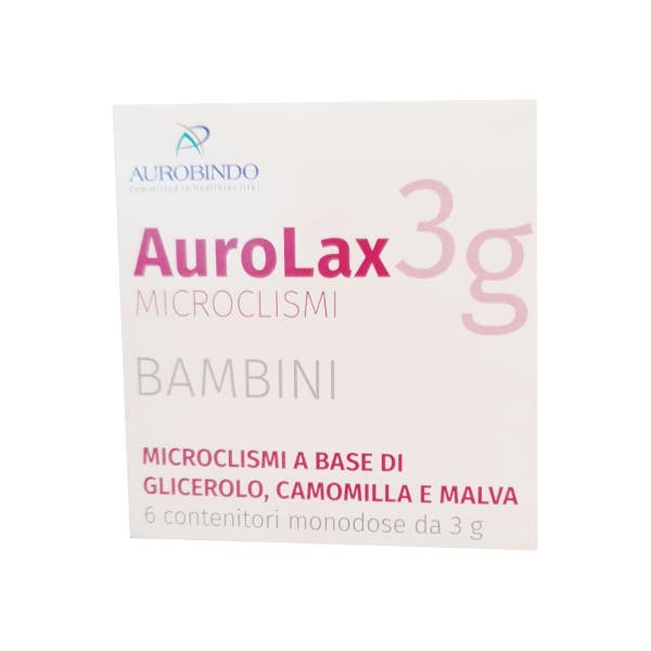 Aurolax Microclismi Bambini 6 Pezzi