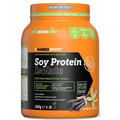 Named Sport Soy Protein Isolate Vanilla Cream Integratore Proteico 500 g