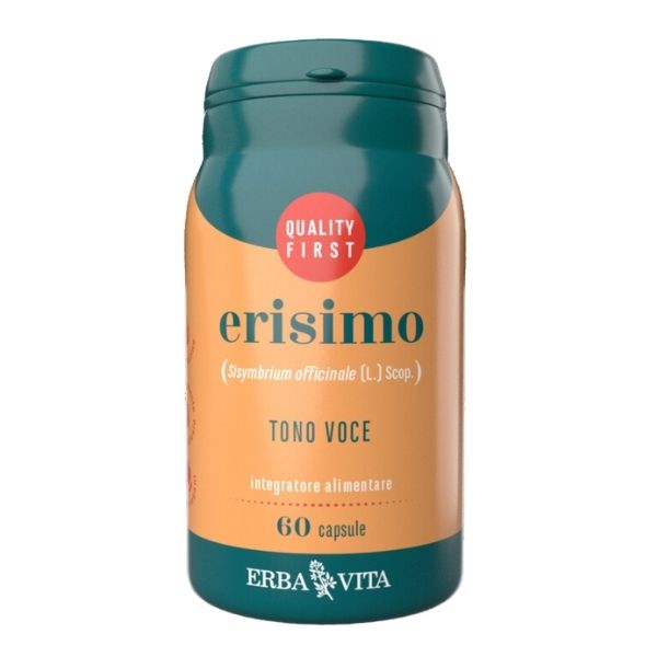 Erba Vita Erisimo Integratore per Vie Respiratorie e Tono della Voce 60 Capsule