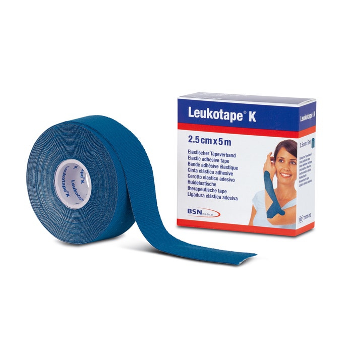 Leukotape K Cerotto Elastico Per Taping cm 2,5x5 m Blu