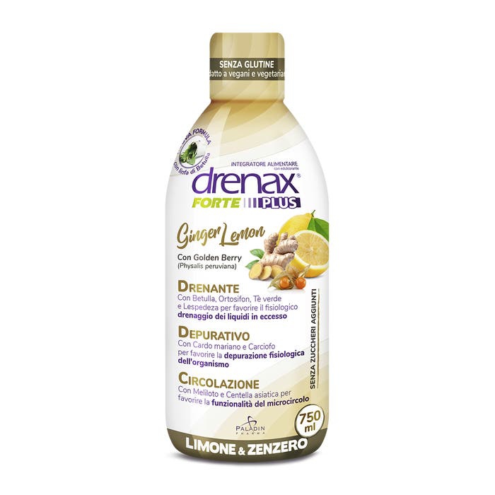 Drenax Forte Ginger&Lemon Integratore Drenante e Depurativo 750 ml