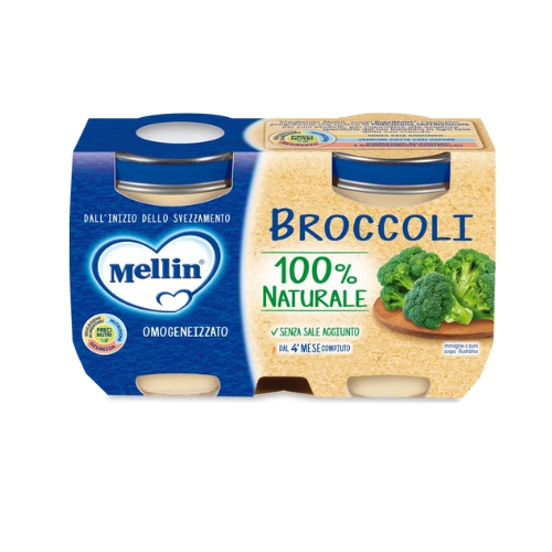 Mellin Omogeneizzato Broccoli 2x125g 4Mesi+