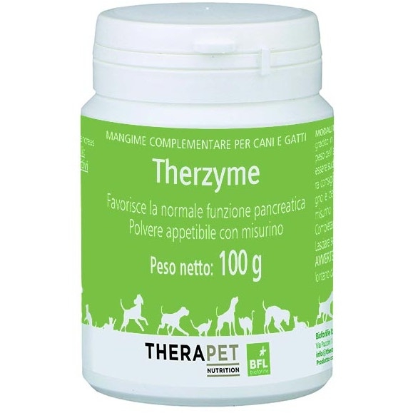 Therzyme Polvere Mangime Complementare Per Pancreas Cani/Gatti 100g