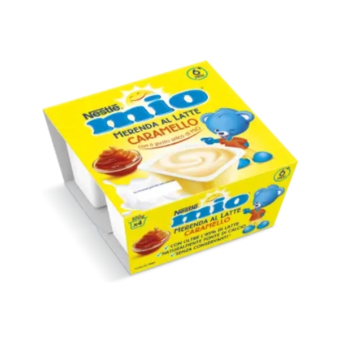 Nestl&eacuto; Mio Merenda Al Latte Caramel 4 Vasetti 100g