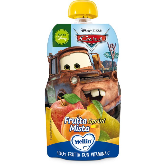 Mellin Pouch Merenda Disney Frutta Mista 110g