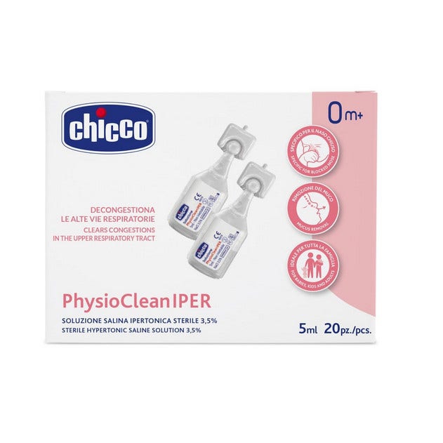 Chicco Soluzione Hypertonic 5ml 20 Pezzi 0Mesi+