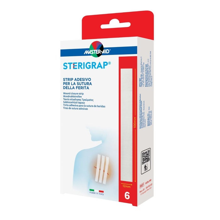 Master-Aid Sterigrap Strip Adesivo Per La Sutura Della Ferita 6 Pezzi