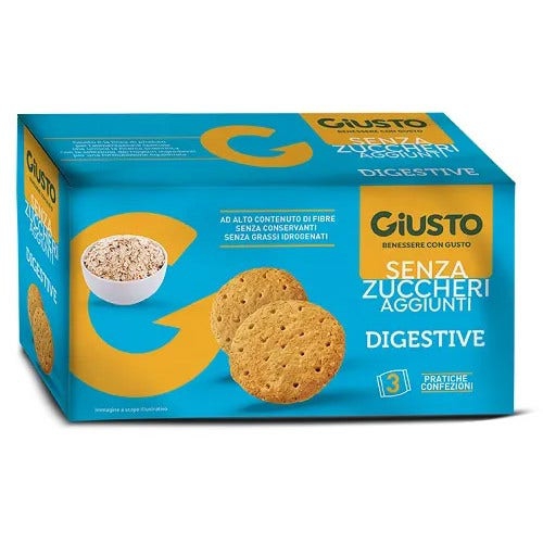 Giusto Senza Zucchero Biscotti Digestive 3 Pezzi Da 75g