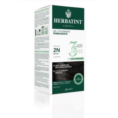 Herbatint Tintura Capelli Gel Permanente 3Dosi 2N Bruno 300 ml