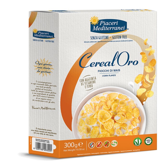 Piaceri Mediterranei CerealOro Fiocchi Di Mais Senza Glutine 300 g