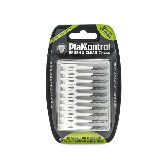 Plakkontrol Brush E Clean Carbon 40 Scovolini Monouso