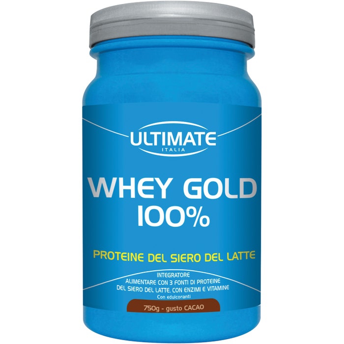 Ultimate Whey Gold 100% Integratore Di Proteine Gusto Cacao 750 g