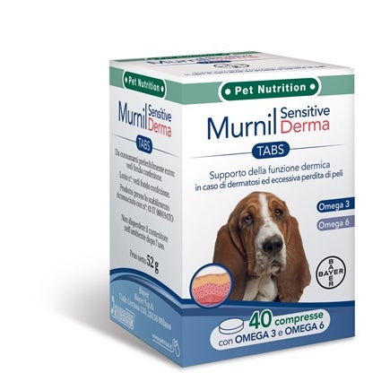 Murnil Sensitive Derma Mangime Complementare Cani 40 Compresse