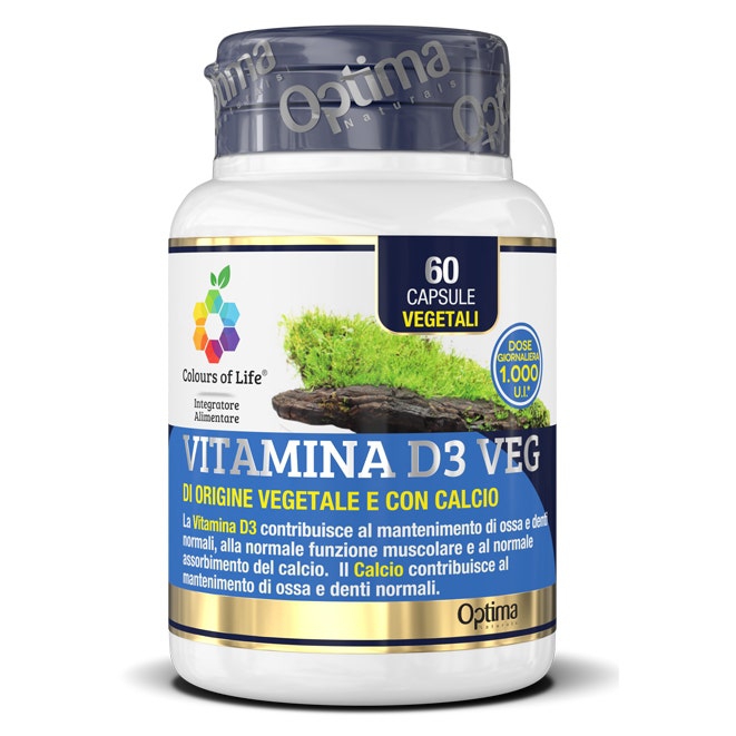 Colours of Life Vitamina D3 Veg 60 Capsule