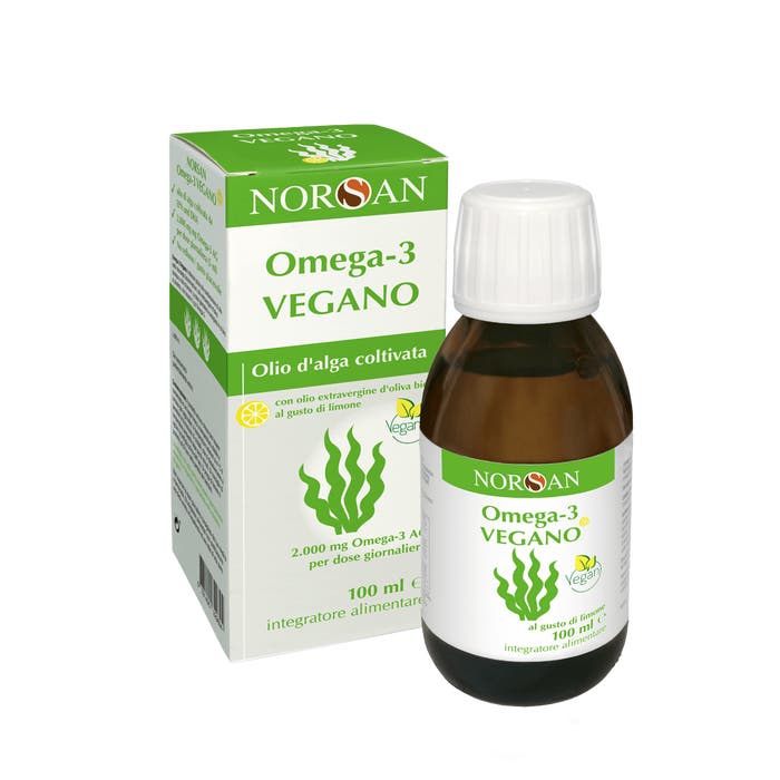 Norsan Omega 3 Vegano Integratore Liquido Vegetale con Omega 3 100 ml