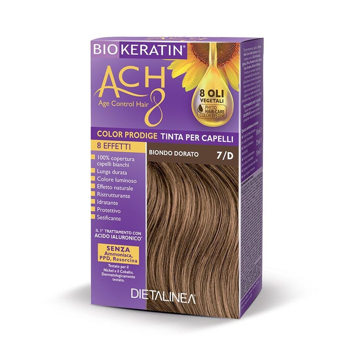 Biokeratin Ach8 Color Prodige Tinta Per Capelli Biondo Dorato 7/D