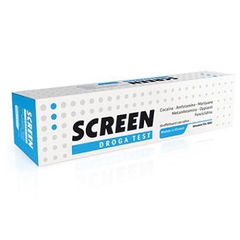 Screen Droga Test Saliva 6 Test Multidroghe Rilevazione 6 Sostanze