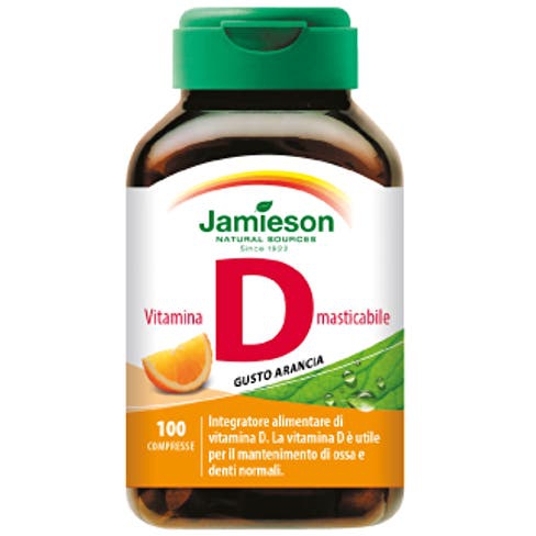 Jamieson Vitamina D Masticabile Arancia 100 Compresse