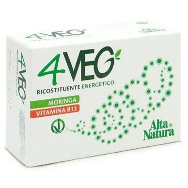 Alta Natura 4Veg Integratore Energetico Ricostituente 60 Compresse