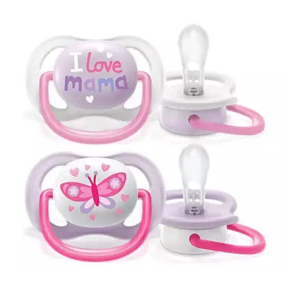 Philips Avent Ciuccio Ultra Air Mam/Butterfly Femmina 0-6 Mesi 2 Pezzi