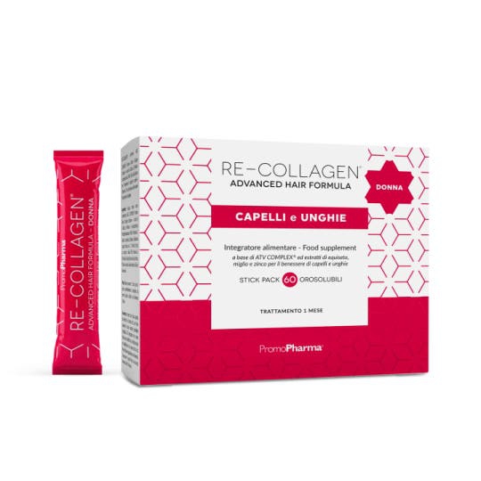 Re-Collagen Advanced Hair Formula Donna Unghie E Capelli 60 Stick