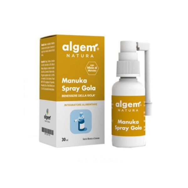 Algem Manuka Spray Integratore Benessere Naso e Gola 30 ml