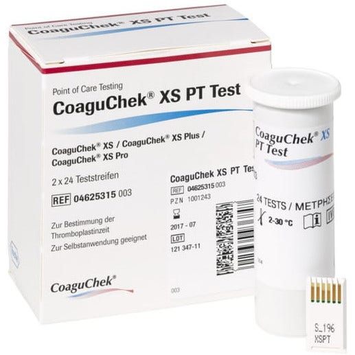 Coaguchek XS PT Test Strisce Reattive Per Apparecchiature Utodiagnostico 2x24 Pe