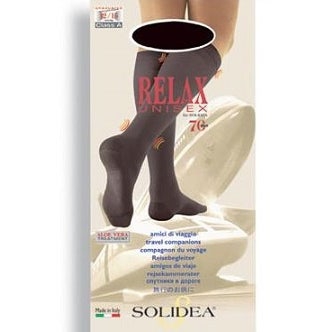 Solidea Relax Unisex 70 DEN Gambaletto Compressivo Colore Antracite Taglia 3 L