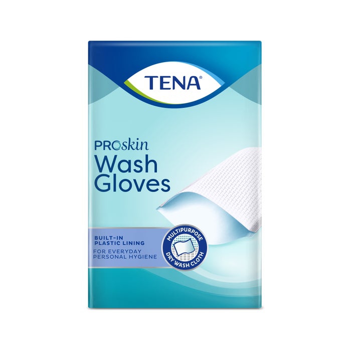 Tena Wash Glove Guanti Con Barriera 175 Pezzi