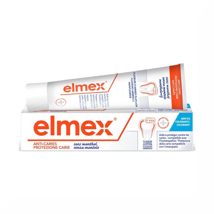 Elmex Senza Mentolo Dentifricio Anti-placca 75 ml