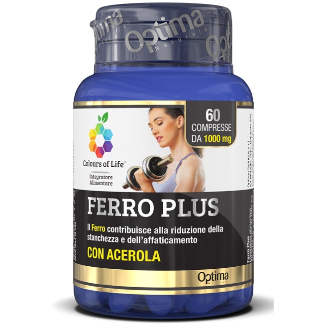 Optima Colours of Life Ferro Plus Con Acerola Integratore Difese Immunitarie 60