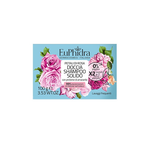 Euphidra Doccia Shampoo Solido Petali Di Rosa 100g