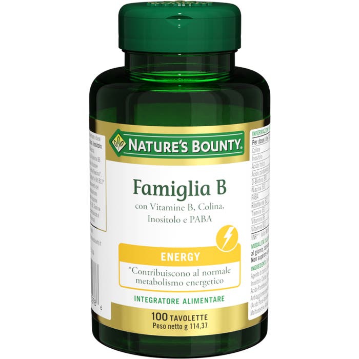 Nature's Bounty Famiglia B Integratore Energetico 100 Tavolette