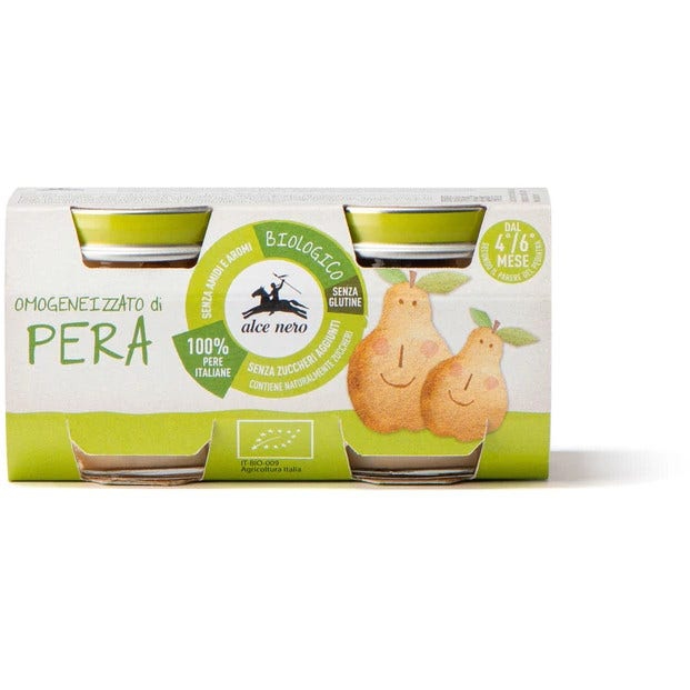 Omogeneizzato Pera Bio Baby Food Bio 4-6M+ 2x80g