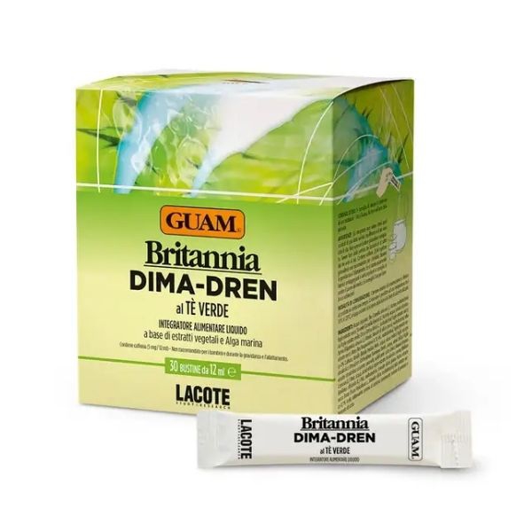 Guam Britannia Dima-Dren al T&eacuto; Verde Integratore Drenante 30 Bustine Stic