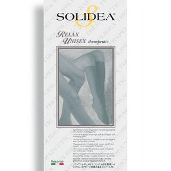 Solidea Relax Unisex Class 1 Gambaletto Compressivo Punta Aperta Colore Nature T