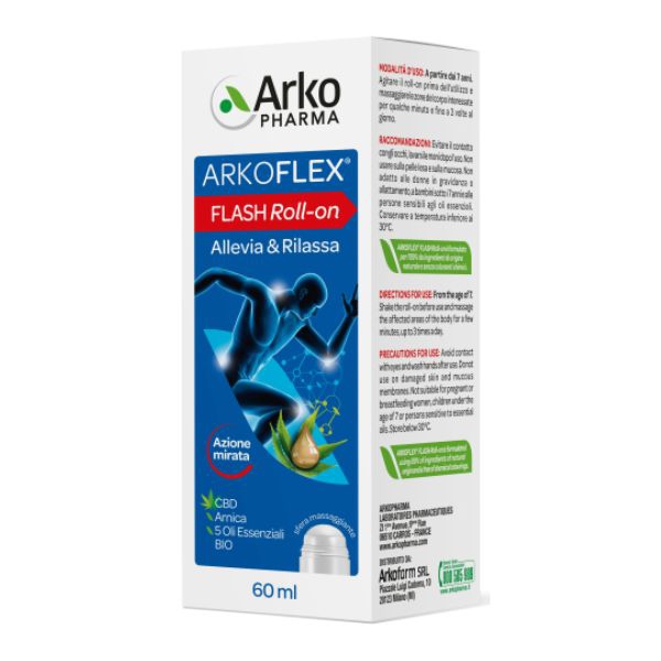 Arkopharma Arkoflex Flash Roll On Per Articolazioni 60 ml